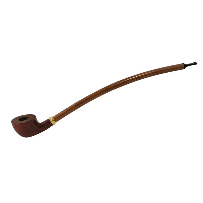 Pulsar Shire Pipes Curved Pear Cherry Wood Pipe - 15" Long - Headshop.com