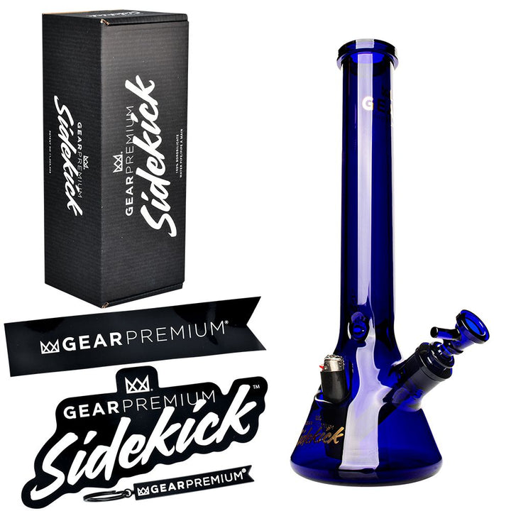 Gear Premium Sidekick Glass Beaker Water Pipe | 15" | 14mm F - Headshop.com
