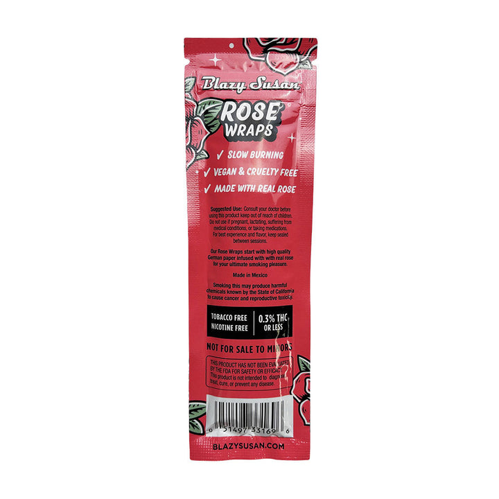 Blazy Susan Rose Wraps - 2pk 25pcs - Headshop.com