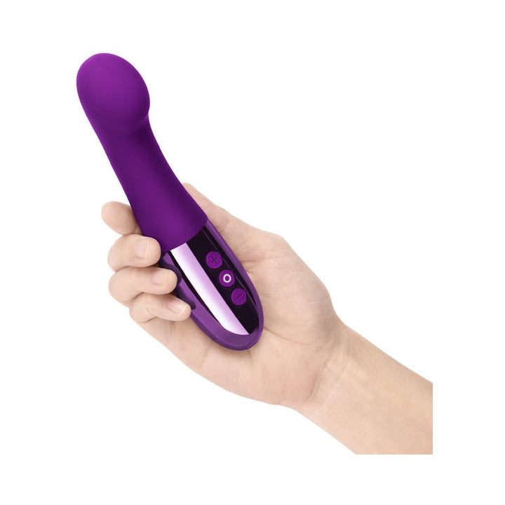 Le Wand Gee Rechargeable Silicone G-Spot Targeting Vibrator Dark Cherry - Headshop.com