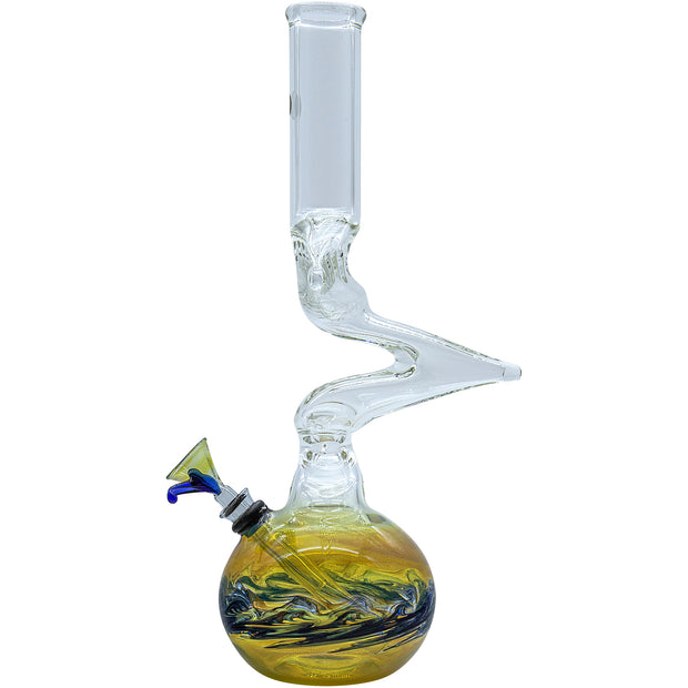 LA Pipes "Switchback" Bubble Base Bong - Headshop.com