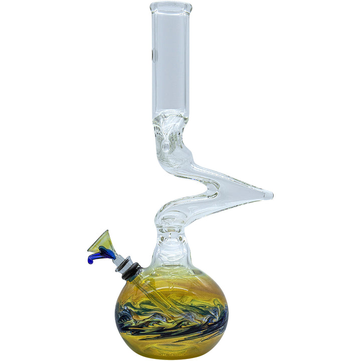 LA Pipes "Switchback" Bubble Base Bong - Headshop.com