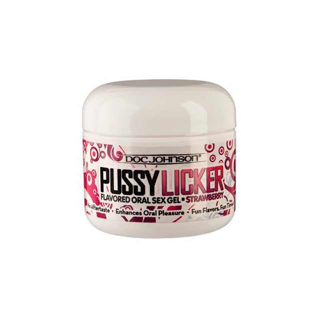 Doc Johnson Pussy Licker: Strawberry 2oz. Jar - Headshop.com