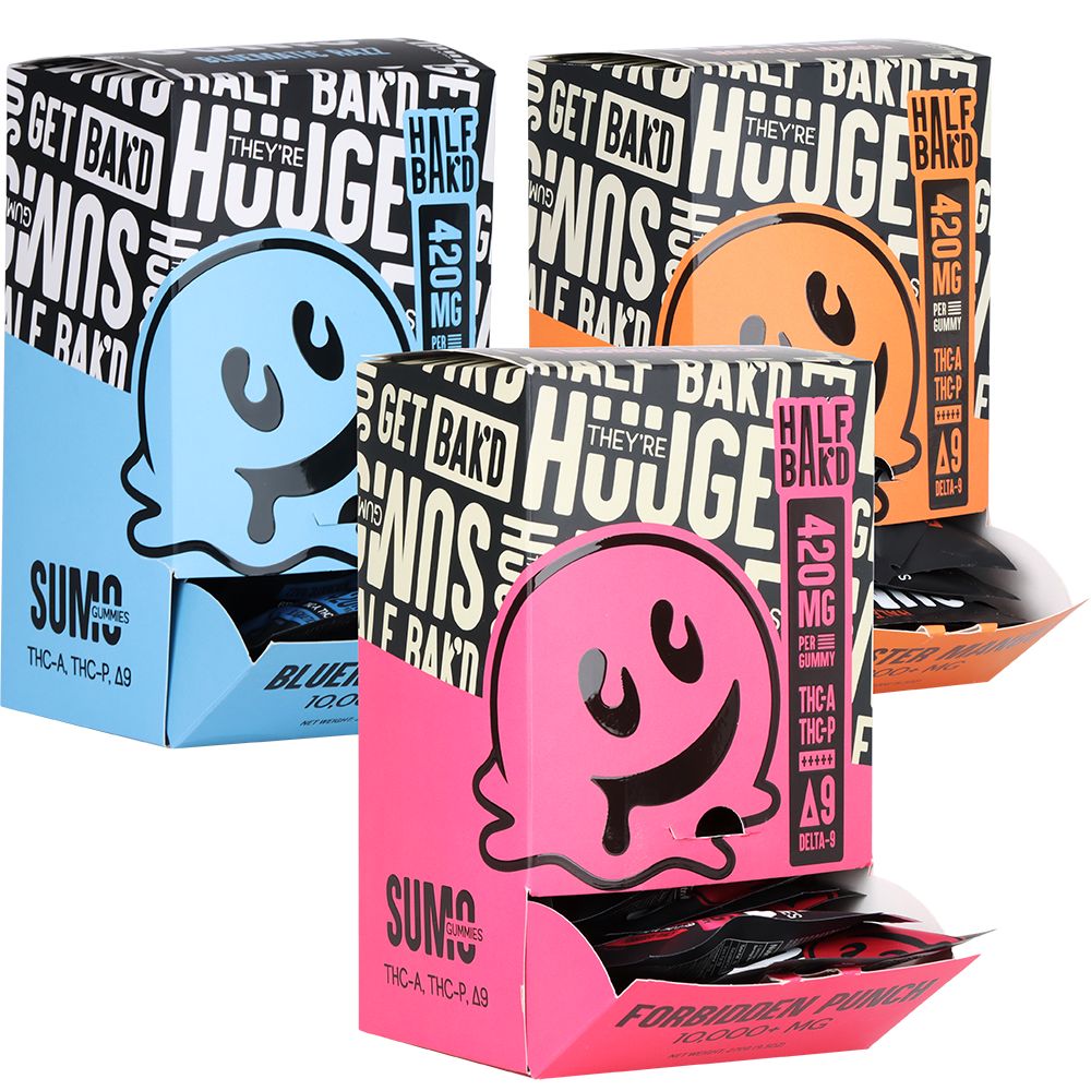 Half Bak'd Sumo THCA, THCP & D8 Gummies - Headshop.com