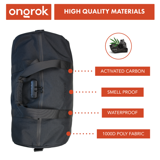 Ongrok Carbon-lined Smell proof Duffle Bag - Headshop.com