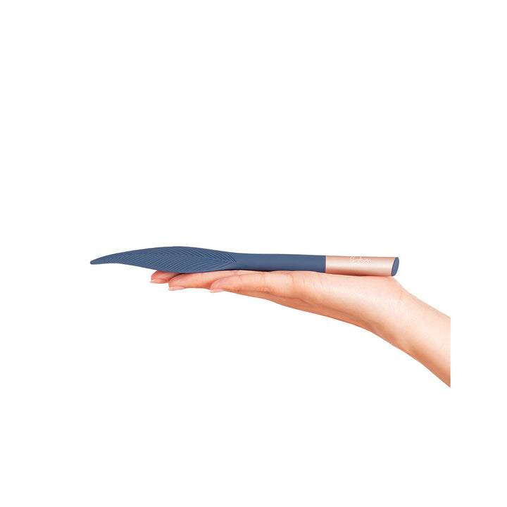 Deia The Feather Vibrating Tickler Silicone Blue - Headshop.com