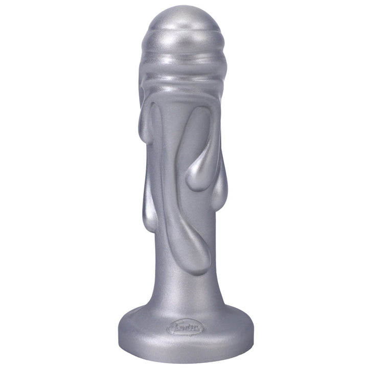Tantus Magma 7 in. Fantasy Dildo Medium-Firm Silver - Headshop.com
