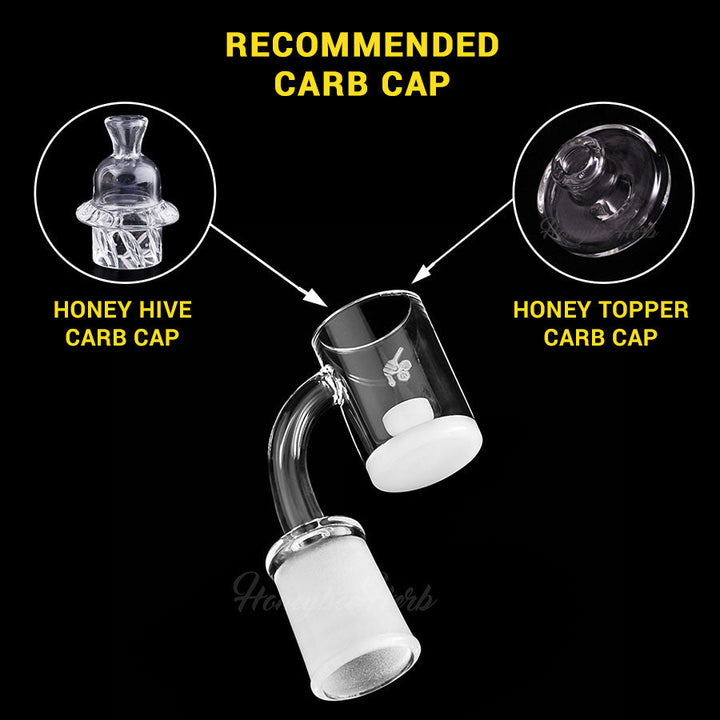HONEY & MILK CORE REACTOR QUARTZ BANGER - 90° DEGREE | YL - Headshop.com