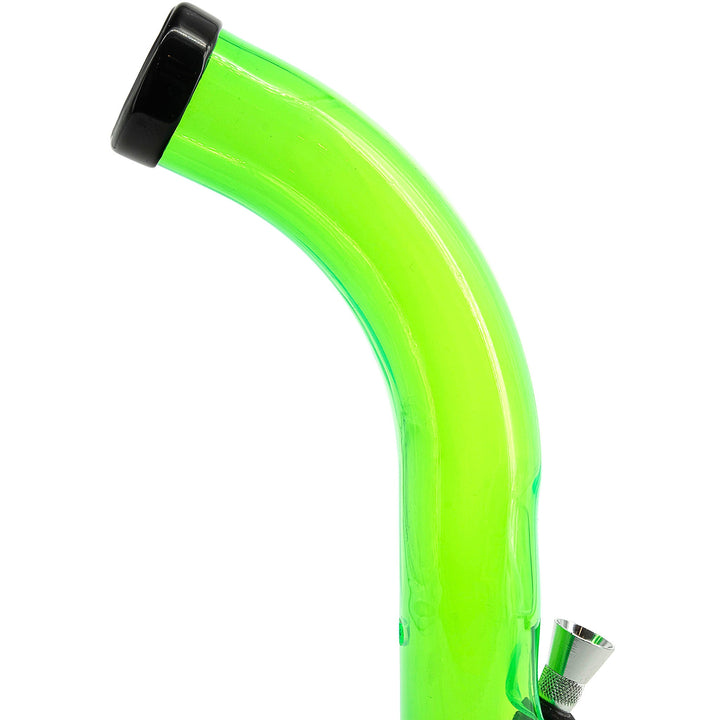 Acrylic Curved Tube Bong 10''