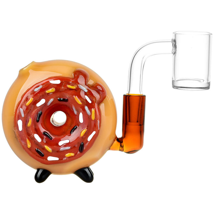 Pulsar Donut Mini Chugger Rig | 3" | 10mm F - Headshop.com