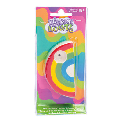 Wacky Bowlz Rainbow Ceramic Pipe - 3.5" - Headshop.com