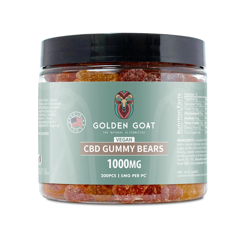 CBD Vegan Gummies 1000MG - Clear Bears - Headshop.com
