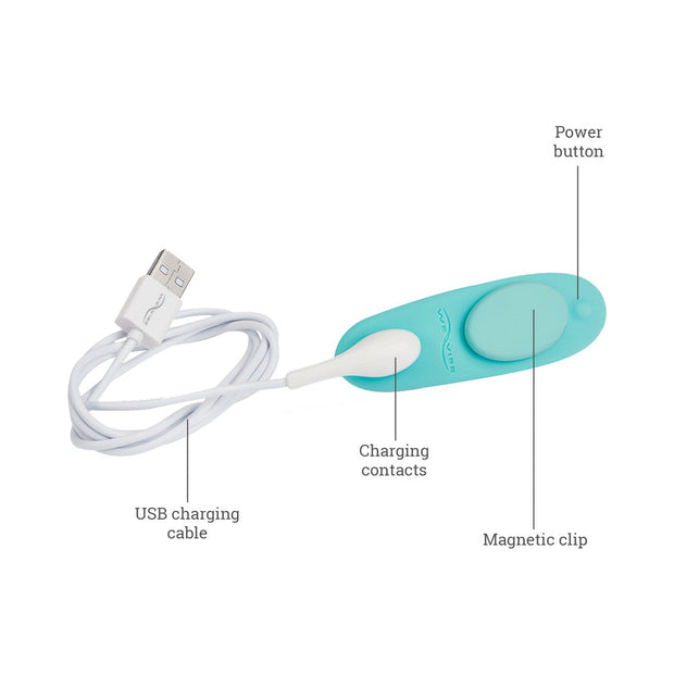 We-Vibe Moxie+ Wearable Clitoral Vibrator Satin Black - Headshop.com
