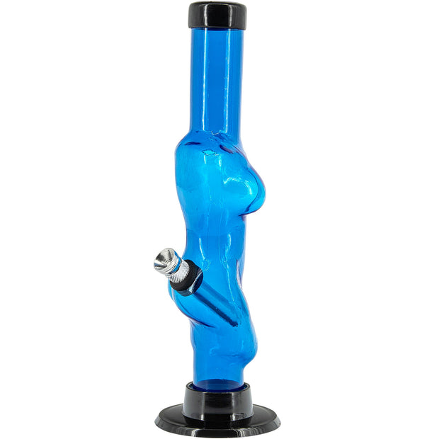 Acrylic Lady Contour Bong 8"  - Multiple Colors