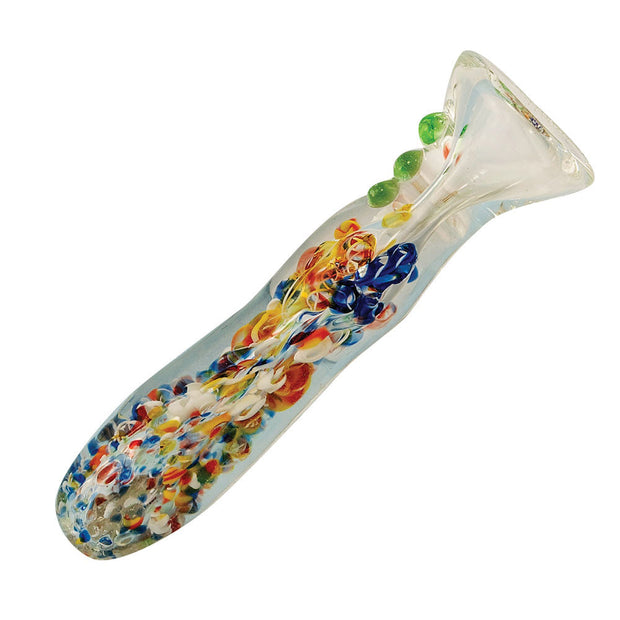 Splatter Frit Glass Chillum - Headshop.com
