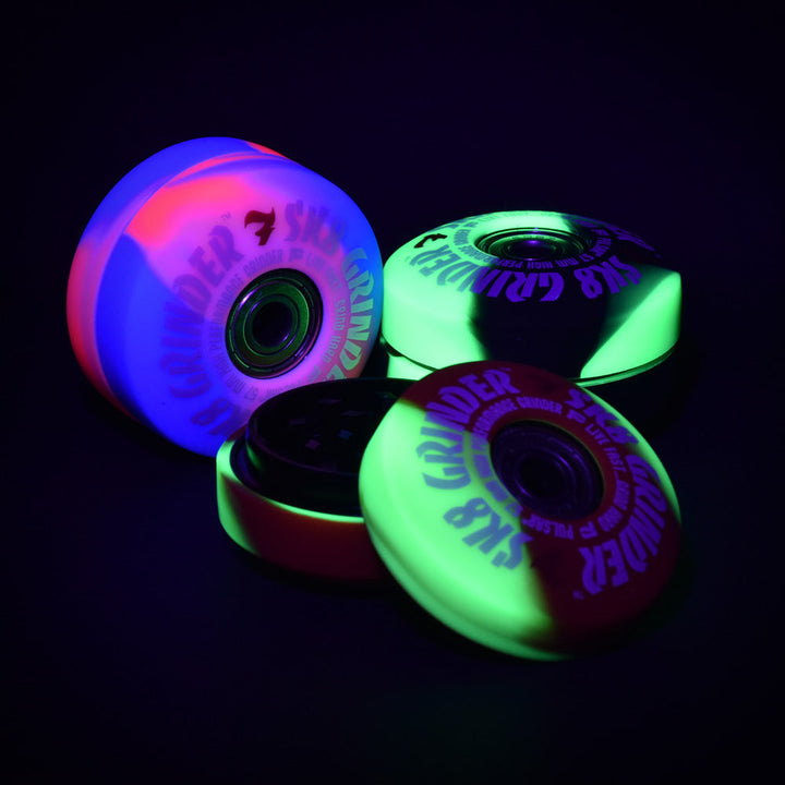Pulsar SK8 Grinder | 3pc | 2.2"| Swirl Colors | 6pc Display - Headshop.com