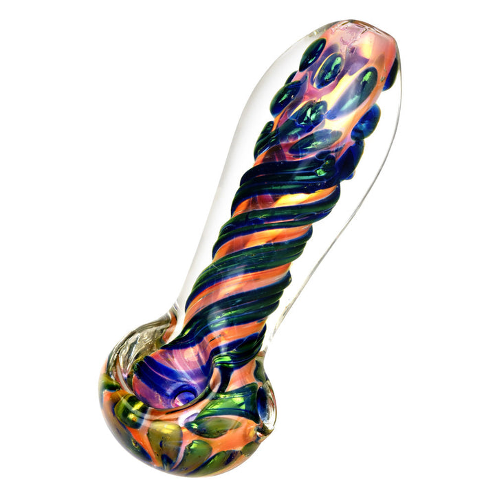 Metallic Fumed Glass Spoon Pipe- 3.75" - Headshop.com