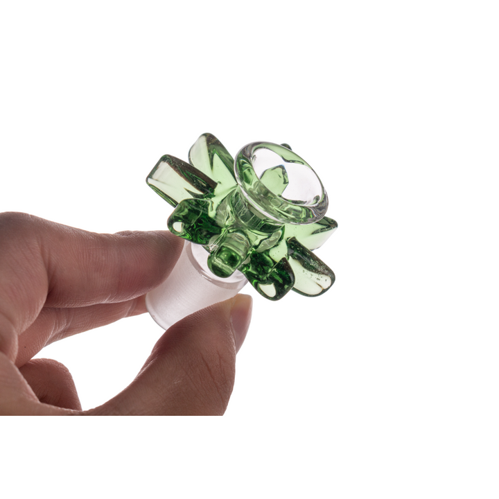 14mm & 18mm Male Joint Heady Hemp Leaf Bowl - Headshop.com