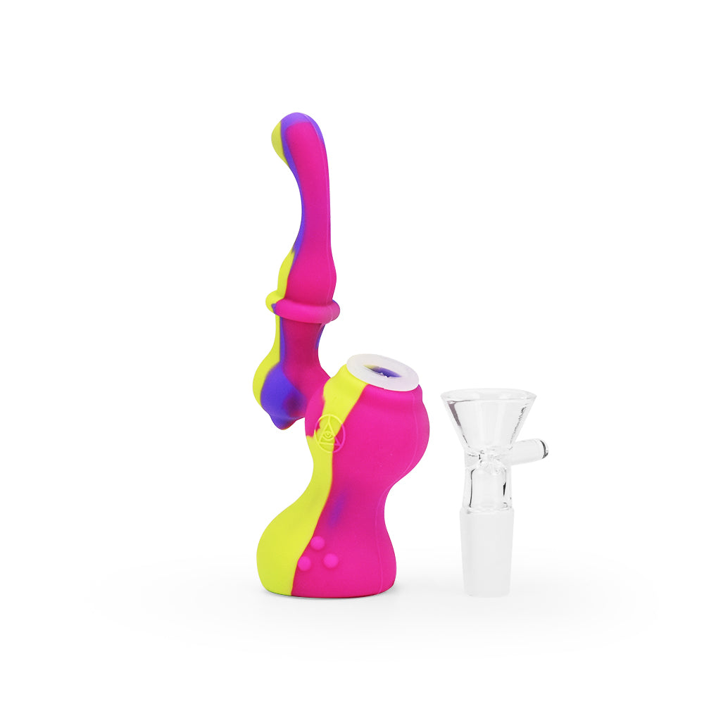 Ritual - 5'' Silicone Upright Bubbler - Miami Sunset - Headshop.com