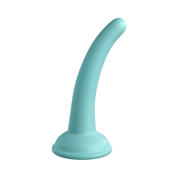Dillio Platinum Collection Curious Five 5 in. Silicone Dildo Teal - Headshop.com
