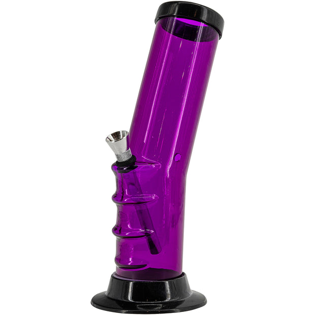 Acrylic Bent Neck Bong 9-12" - Multiple Colors