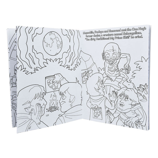 Wood Rocket Lord of the Smoke Rings Adult Coloring Book | 8.5" x 11" - Headshop.com