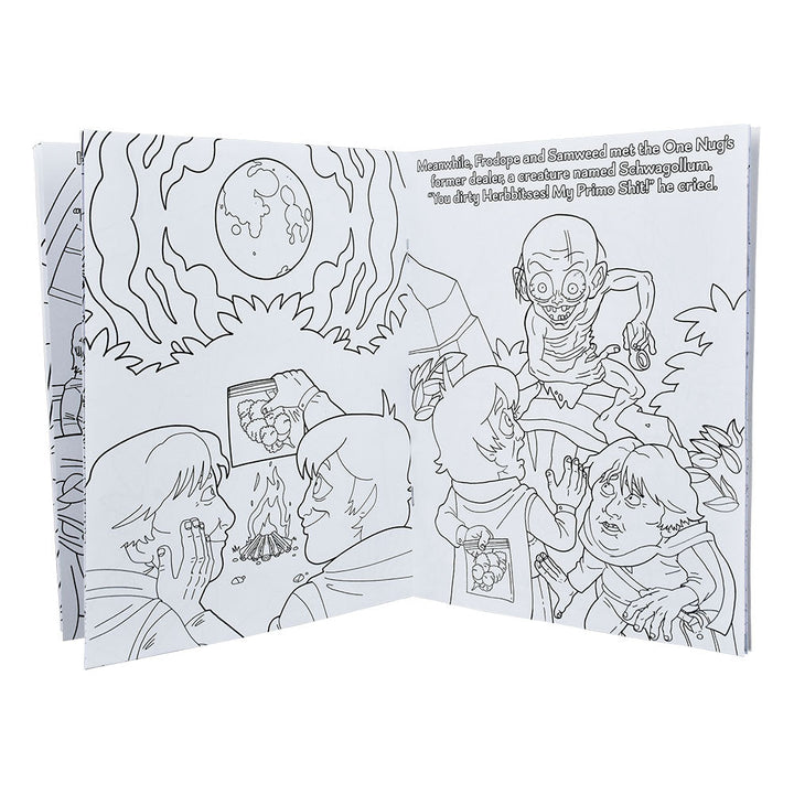 Wood Rocket Lord of the Smoke Rings Adult Coloring Book | 8.5" x 11" - Headshop.com