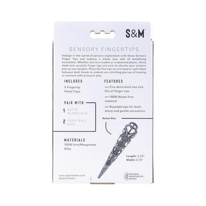 Sportsheets Sex & Mischief Sensory Fingertips Black - Headshop.com