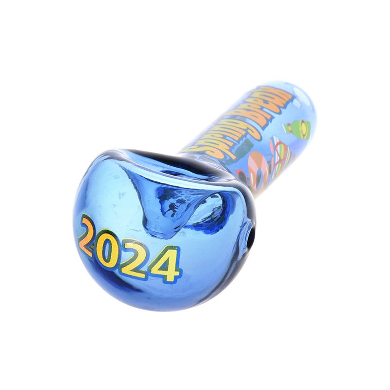 6CT BOX - Spring Break 2024 Glass Spoon Pipe - 5" / Assorted Colors - Headshop.com