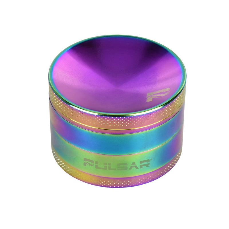 Pulsar Concave Rainbow Anodized Aluminum Grinder | 2.5" - Headshop.com