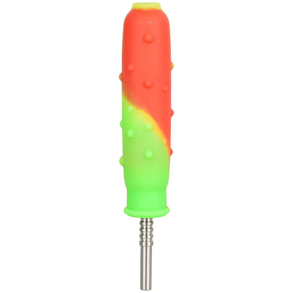 Pickle Richard Silicone Dab Straw + Titanium Tip - 4.75" / 10ct - Headshop.com