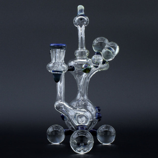 Clayball Glass "Milky Way" Heady Recycler Dab-Rig - Headshop.com