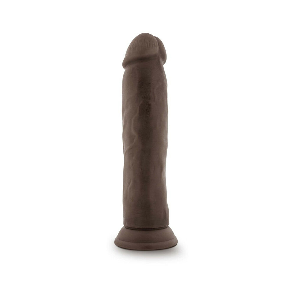 Dr. Skin Plus Thick 9 in. Triple Density Posable Dildo Brown - Headshop.com