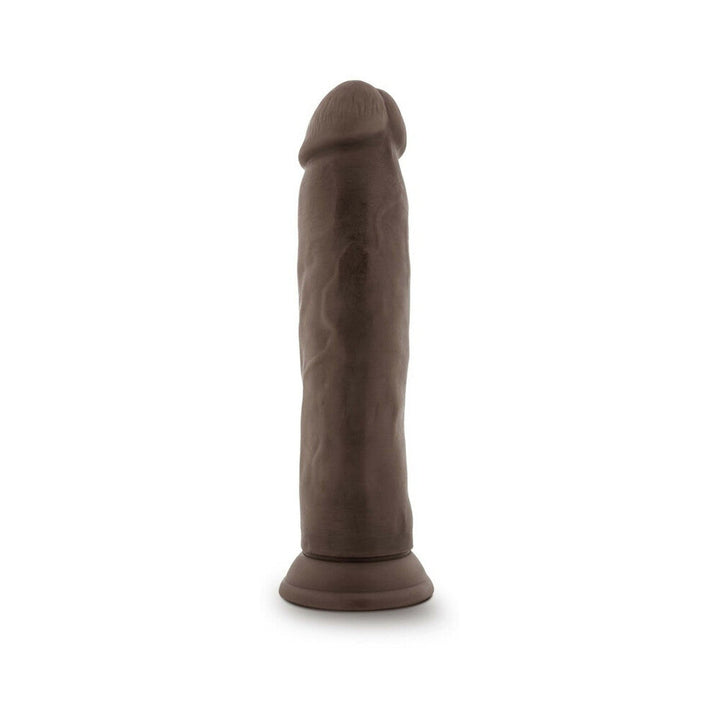 Dr. Skin Plus Thick 9 in. Triple Density Posable Dildo Brown - Headshop.com