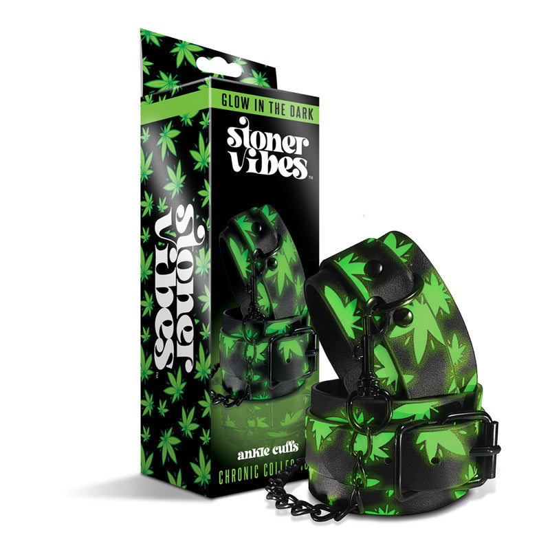 Stoner Vibes Chronic Collection Glow in the Dark Ankle Cuffs - Headshop.com