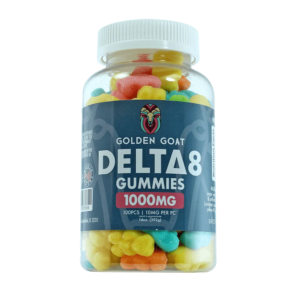 Delta 8 Gummies 1000mg - Sour Bears - Headshop.com