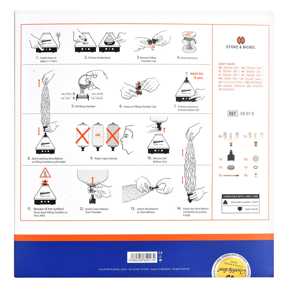 Storz & Bickel Volcano Vaporizer Easy Valve Starter Set - Headshop.com
