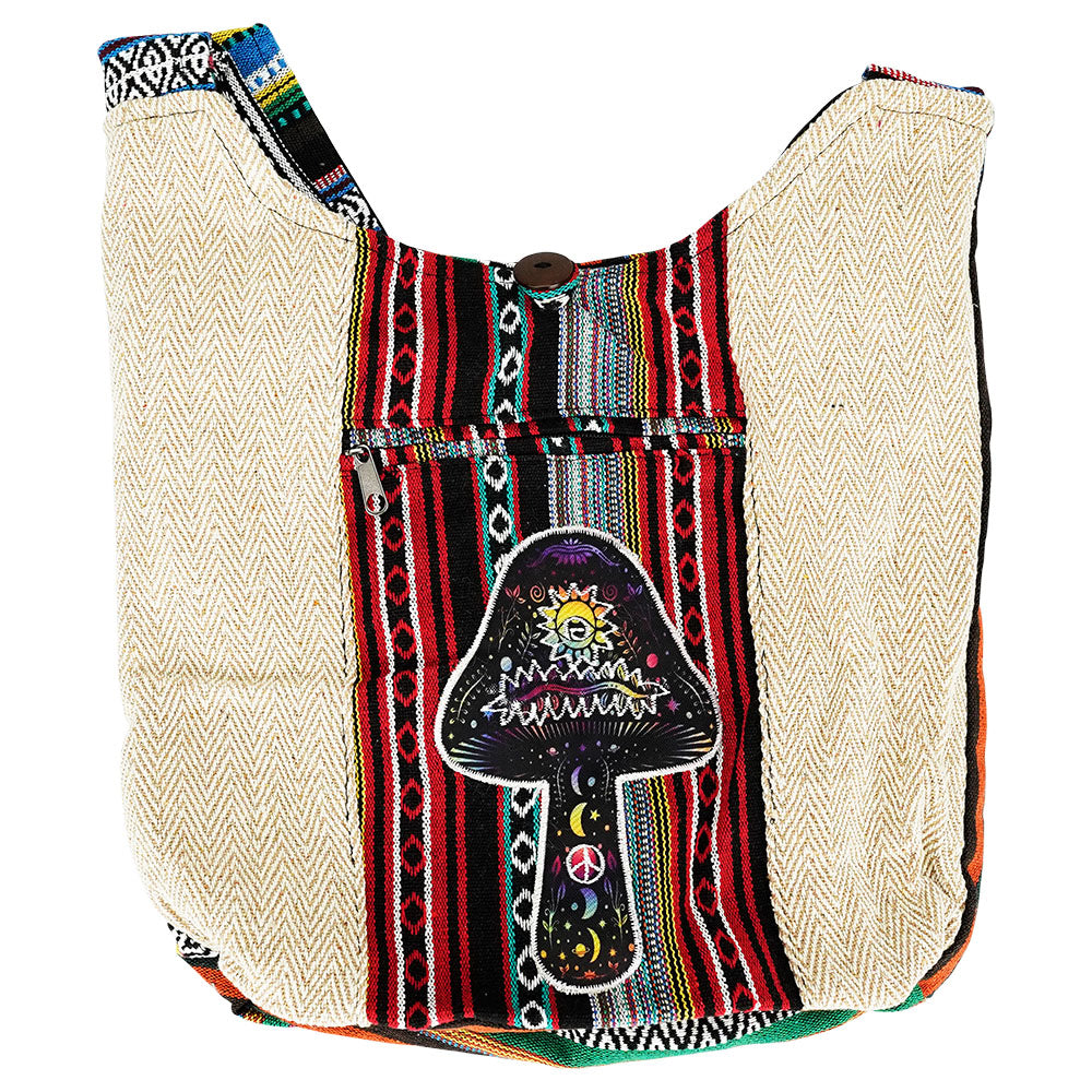 ThreadHeads Southwest Style Astral Mushroom Sling Bag - 15"x15" - Headshop.com