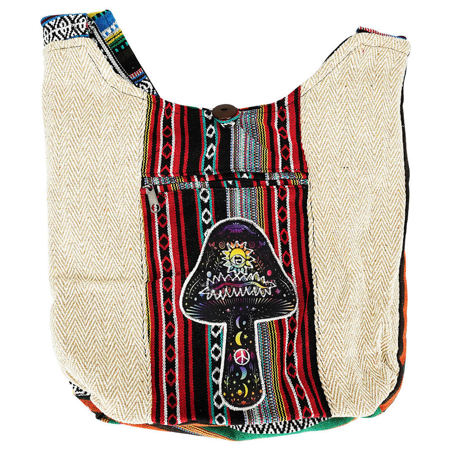 ThreadHeads Southwest Style Astral Mushroom Sling Bag - 15"x15" - Headshop.com