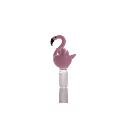 14mm Male Joint Heady Pink Flamingo Bowls - Headshop.com
