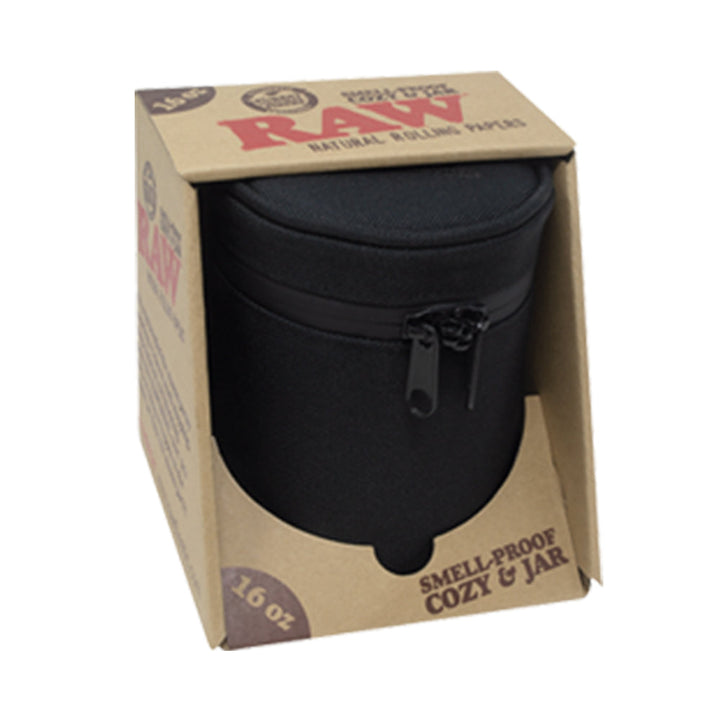 RAW Smell Proof Jar & Cozy w/ Lock - Headshop.com