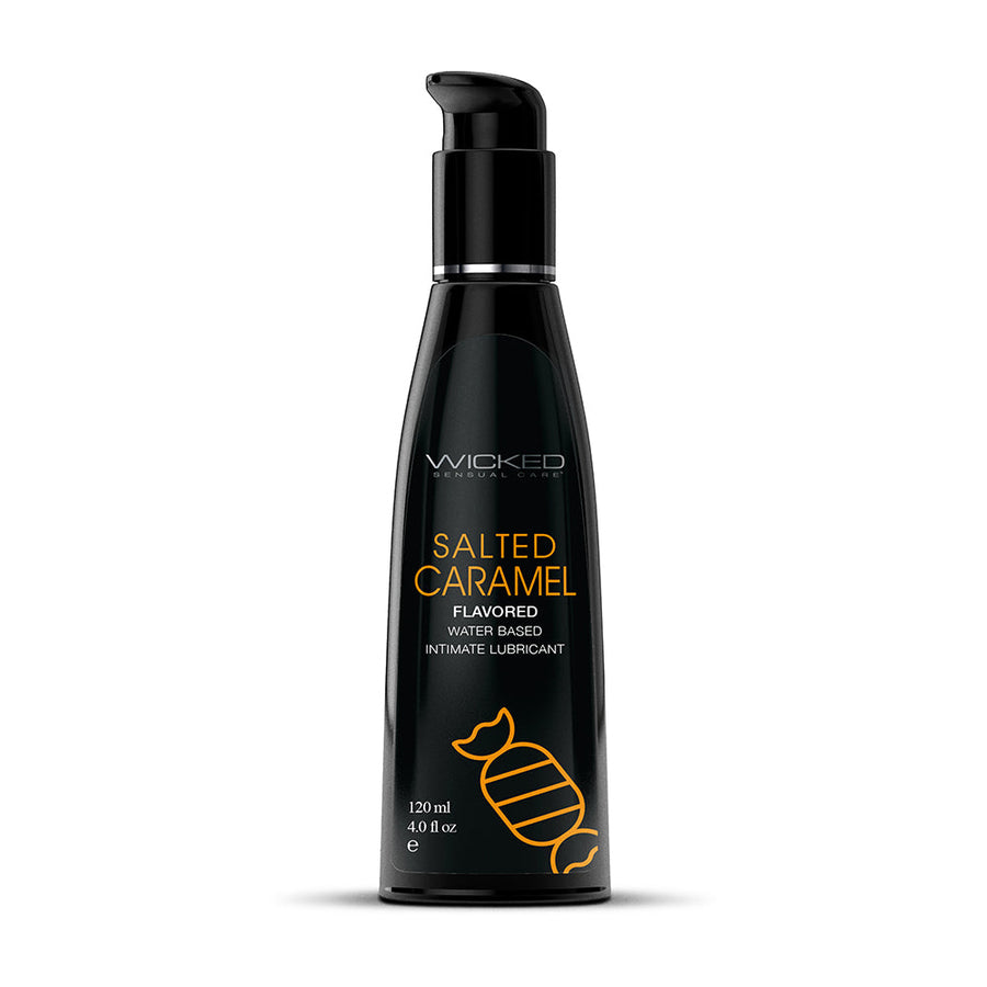 Wicked Aqua Salted Caramel Water-Based Lubricant 4 oz. - Headshop.com