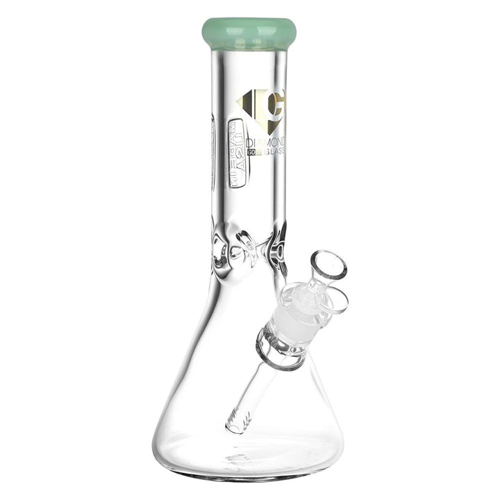 Diamond Glass American Made Beaker Bong - 11.75" / 14mm F - Headshop.com