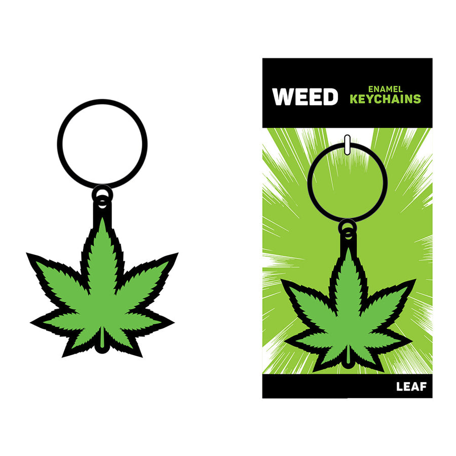 Weed Keychain Green Marijuana Leaf - Headshop.com