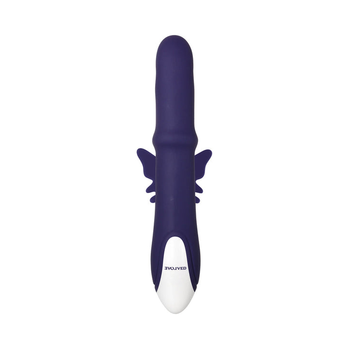 Evolved Put A Ring On It Rechargeable Silicone Dual Stimulator Blue - Headshop.com