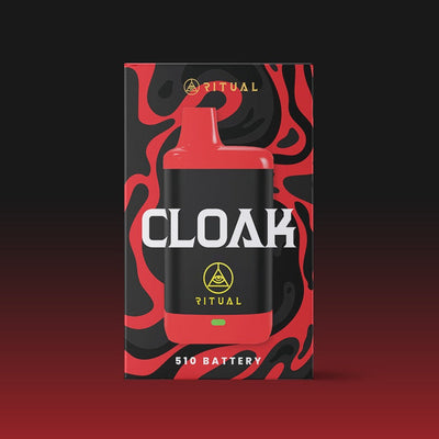 Ritual | Cloak 510 Variable Voltage Concealed Battery - Red & Black - Headshop.com