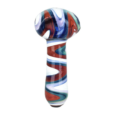 Wiggity Wag Glass Spoon Pipe - 4.5" / Colors Vary