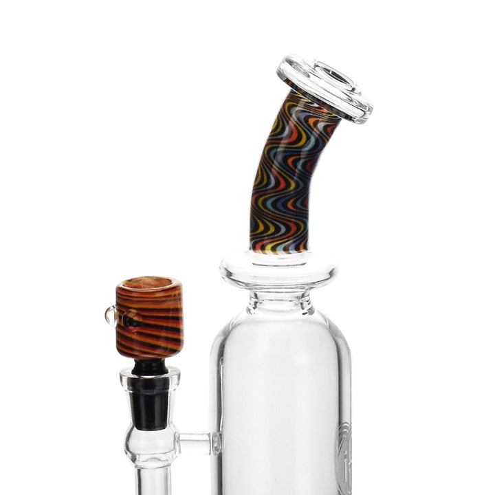 High Society | Centauri Premium Wig Wag Hybrid Pipe (Black Rainbow) - Headshop.com