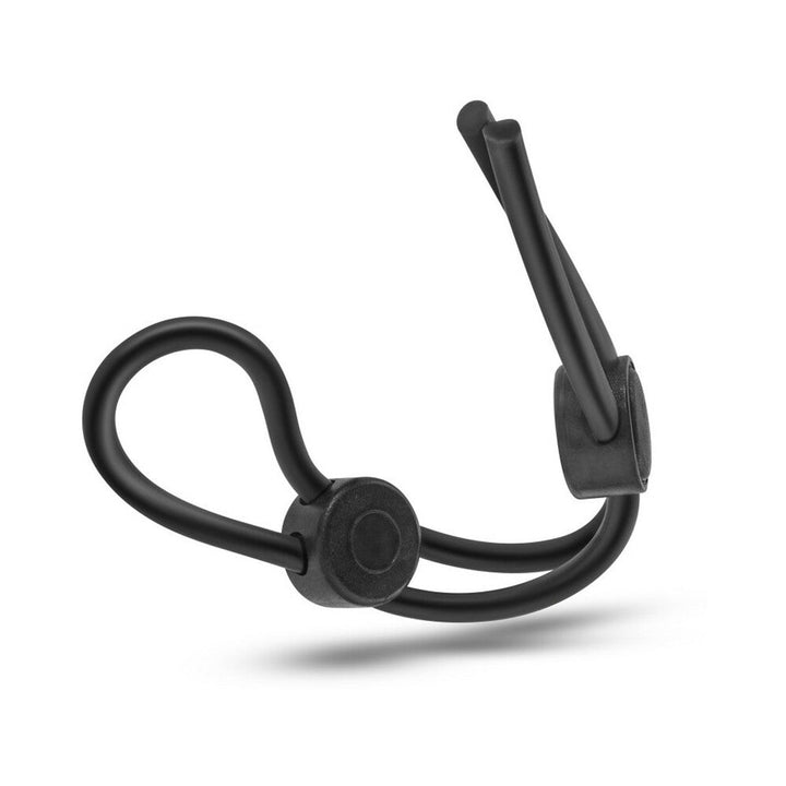 Stay Hard Silicone Double Loop Lasso/Bolo Cockring Black - Headshop.com