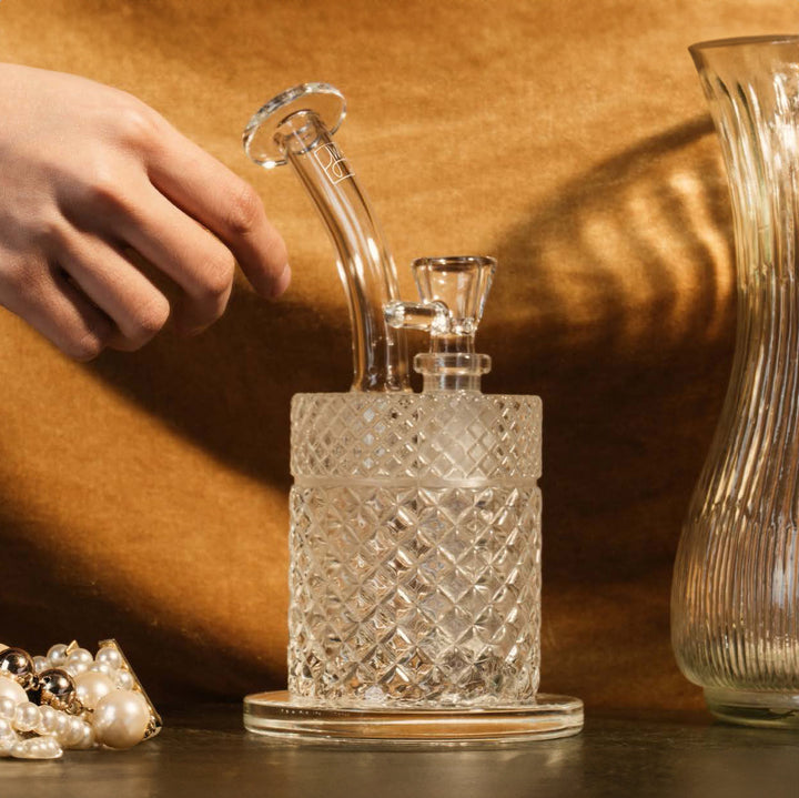 Jane West Twenties Collection Water Pipe | Clear - Headshop.com
